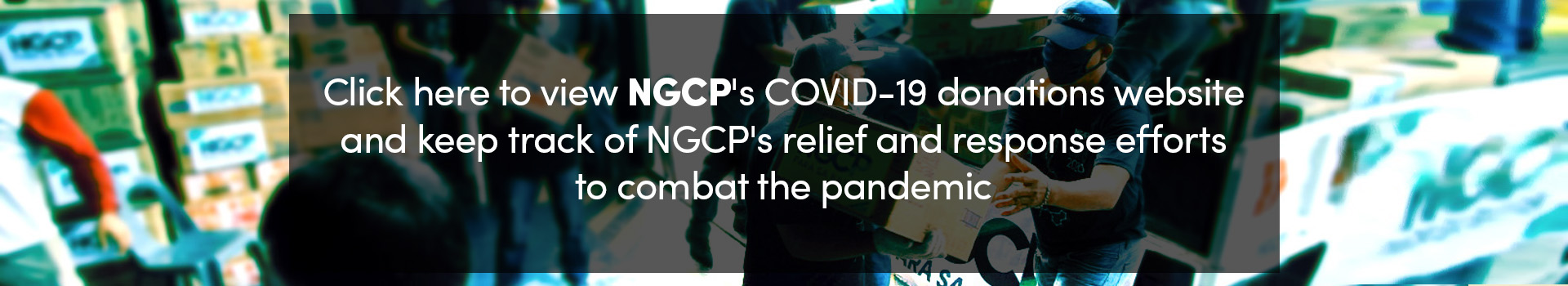 NGCP distributes goods as part of PhP1Billion COVI